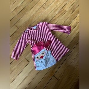 Mud Pie red and white striped Santa sweater dress holidays Christmas